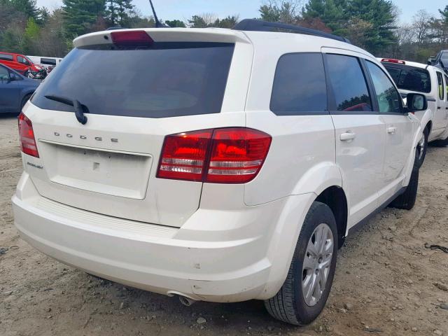 3C4PDCAB1JT324793 - 2018 DODGE JOURNEY SE WHITE photo 4