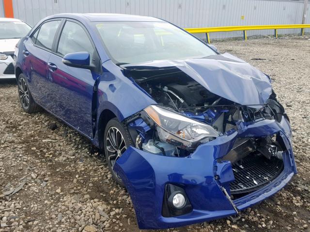 2T1BURHE8GC713617 - 2016 TOYOTA COROLLA L BLUE photo 1