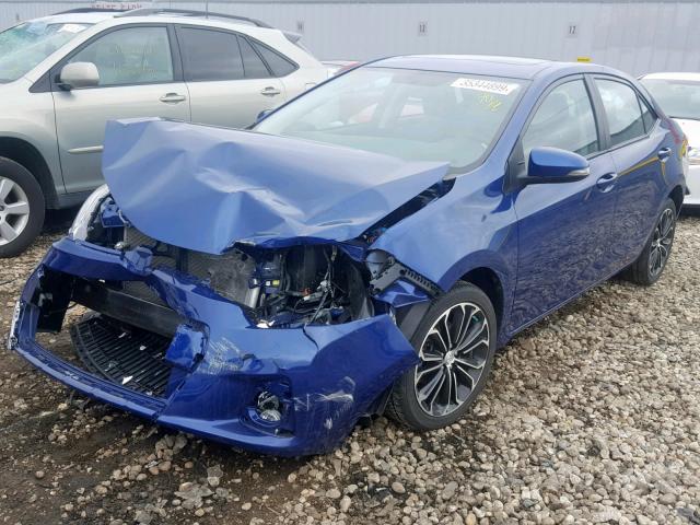 2T1BURHE8GC713617 - 2016 TOYOTA COROLLA L BLUE photo 2