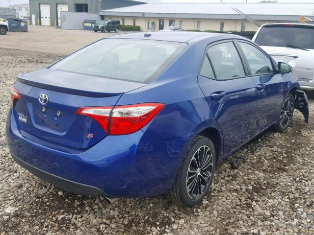 2T1BURHE8GC713617 - 2016 TOYOTA COROLLA L BLUE photo 4