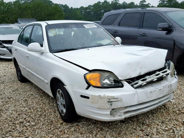 KMHCG45C35U593187 - 2005 HYUNDAI ACCENT GL WHITE photo 1