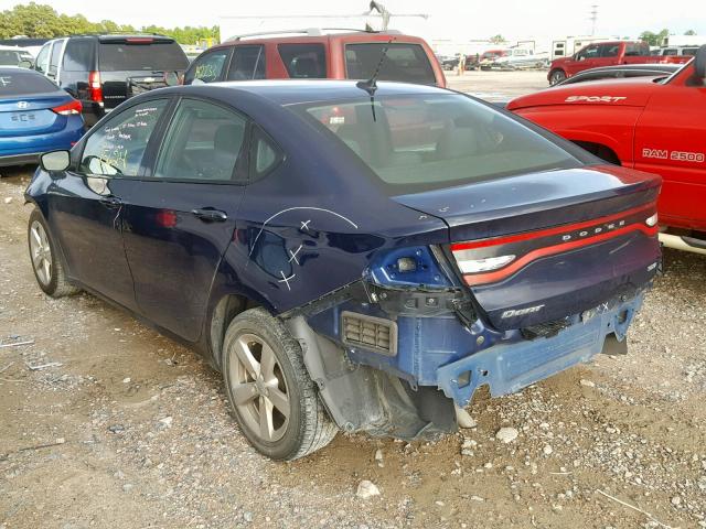 1C3CDFBB6GD613525 - 2016 DODGE DART SXT BLUE photo 3