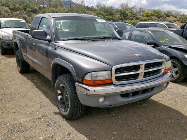 1D7HG42N63S164480 - 2003 DODGE DAKOTA SLT GRAY photo 1