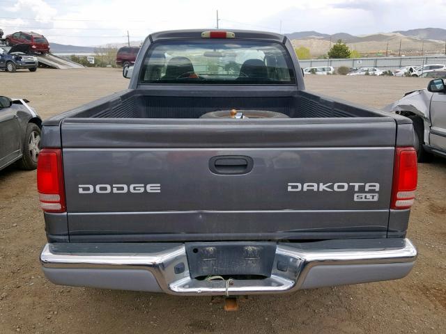 1D7HG42N63S164480 - 2003 DODGE DAKOTA SLT GRAY photo 6