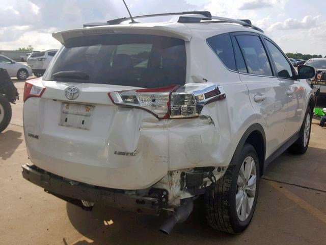 2T3YFREVXDW025225 - 2013 TOYOTA RAV4 LIMIT WHITE photo 4