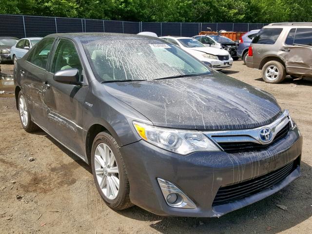 4T1BD1FK0CU035903 - 2012 TOYOTA CAMRY HYBR GRAY photo 1