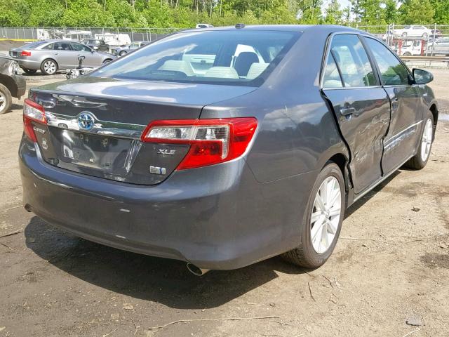 4T1BD1FK0CU035903 - 2012 TOYOTA CAMRY HYBR GRAY photo 4