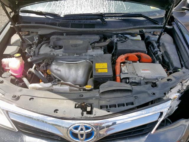 4T1BD1FK0CU035903 - 2012 TOYOTA CAMRY HYBR GRAY photo 7