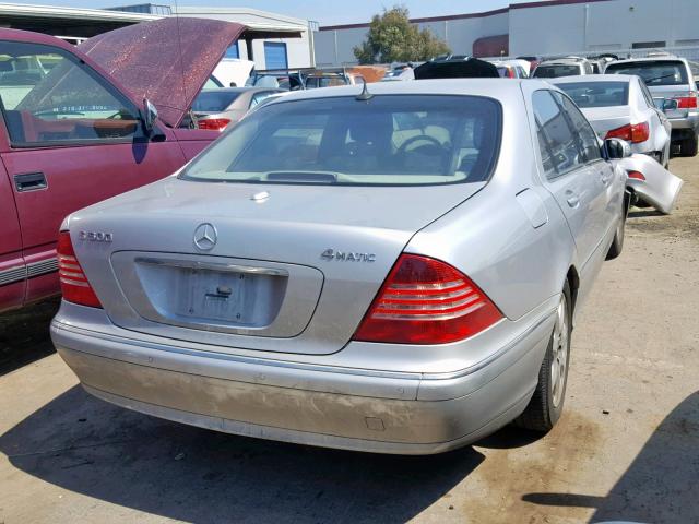 WDBNG84JX6A469178 - 2006 MERCEDES-BENZ S 500 4MAT SILVER photo 4