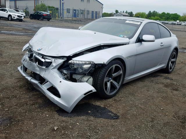 WBAEA53518CV91244 - 2008 BMW 650 I SILVER photo 2