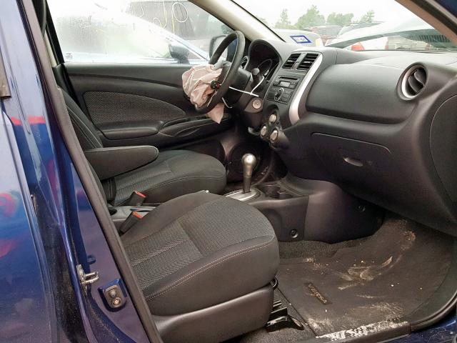 3N1CN7AP3EL877260 - 2014 NISSAN VERSA BLUE photo 5