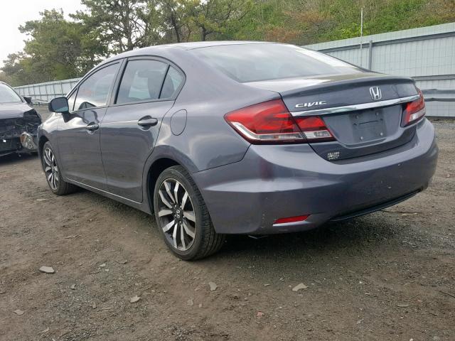 19XFB2F90FE244138 - 2015 HONDA CIVIC EXL 灰色 照片 3