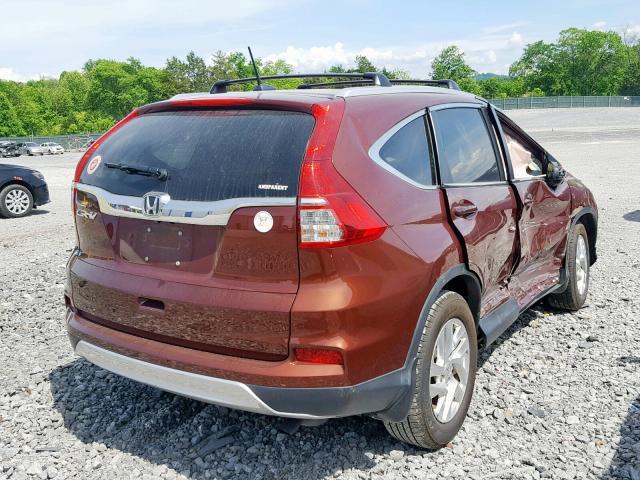 5J6RM3H72FL023909 - 2015 HONDA CR-V EXL BROWN photo 4