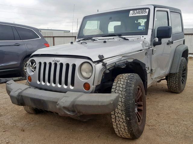 1J4FA24168L556632 - 2008 JEEP WRANGLER X SILVER photo 2