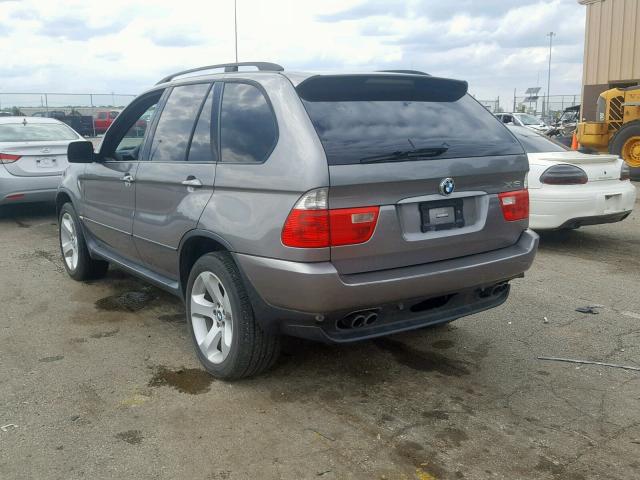 5UXFB53576LV27161 - 2006 BMW X5 4.4I GRAY photo 3