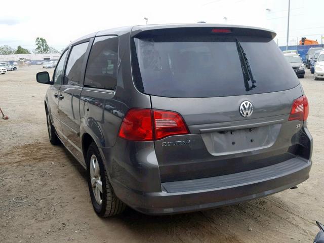 2V4RW3D16AR263018 - 2010 VOLKSWAGEN ROUTAN SE CHARCOAL photo 3