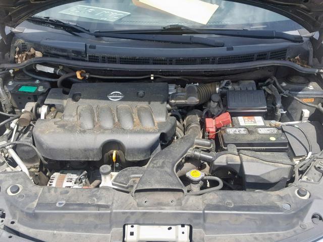 3N1BC11E57L449111 - 2007 NISSAN VERSA S BLACK photo 7