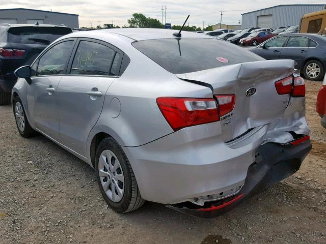 KNADM4A31H6121292 - 2017 KIA RIO LX SILVER photo 3