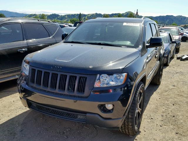 1J4RR4GT9BC503736 - 2011 JEEP GRAND CHER BLACK photo 2