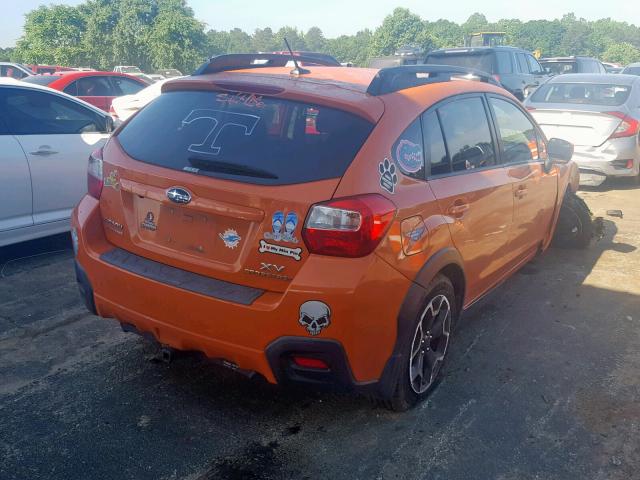 JF2GPAKC2E8201741 - 2014 SUBARU XV CROSSTR ORANGE photo 4