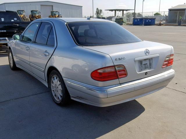 WDBJF65J11B222400 - 2001 MERCEDES-BENZ E 320 SILVER photo 3