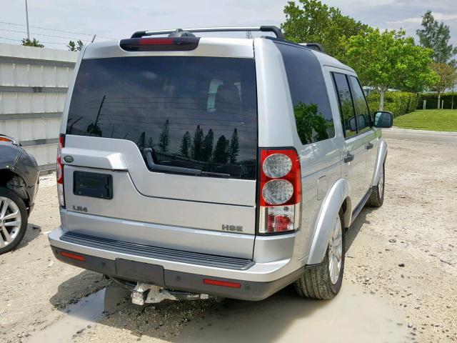 SALAK2D47CA607219 - 2012 LAND ROVER LR4 HSE LU SILVER photo 4