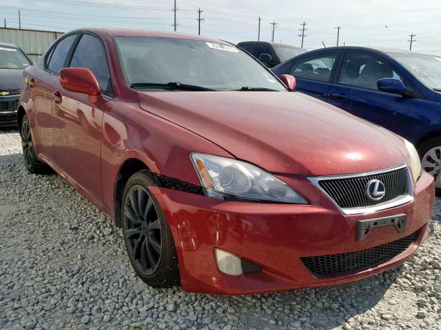 JTHCK262485027002 - 2008 LEXUS IS 250 RED photo 1