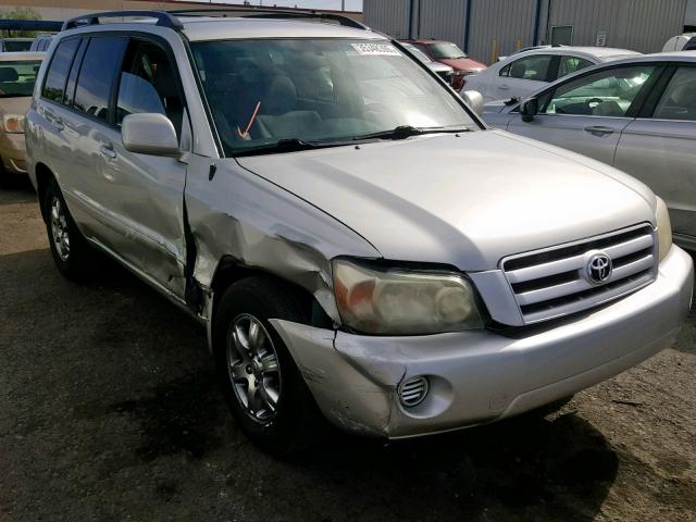 JTEDP21A840009935 - 2004 TOYOTA HIGHLANDER SILVER photo 1