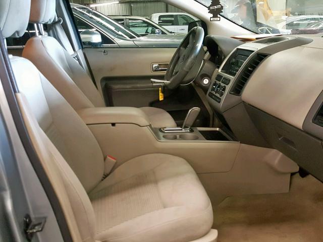 2FMDK46C27BB16163 - 2007 FORD EDGE SE SILVER photo 5