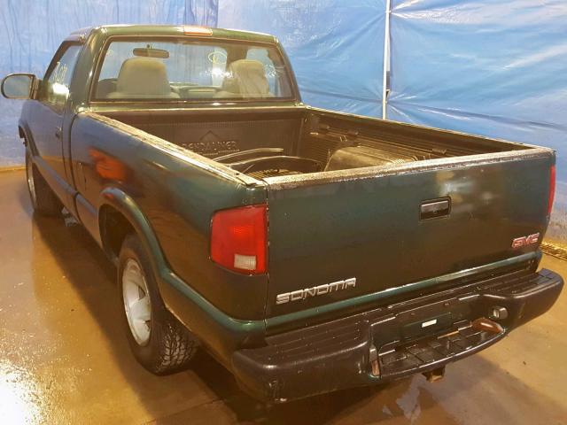 1GTCS14H038267237 - 2003 GMC SONOMA GREEN photo 3