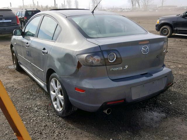 JM1BK323571690182 - 2007 MAZDA 3 S GRAY photo 3