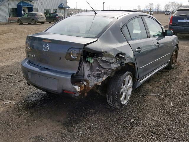 JM1BK323571690182 - 2007 MAZDA 3 S GRAY photo 4