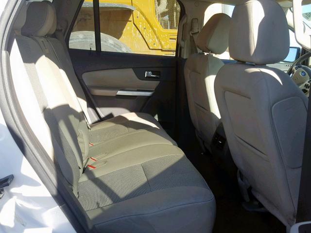 2FMDK3JC8CBA80202 - 2012 FORD EDGE SEL WHITE photo 6