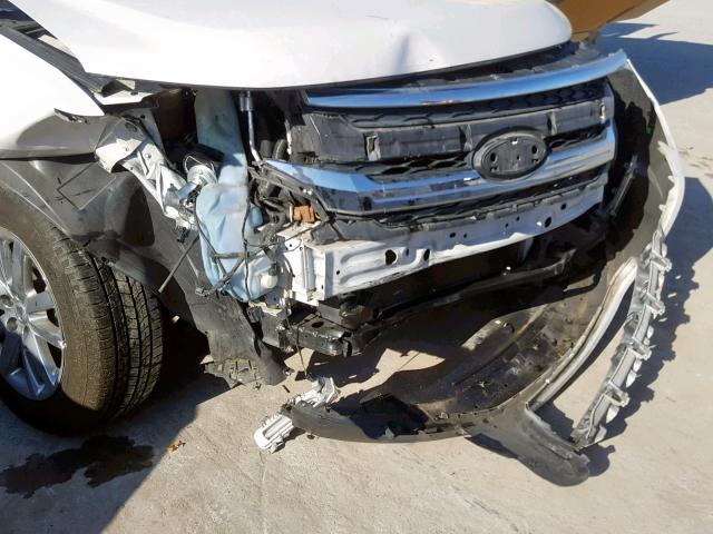 2FMDK3JC8CBA80202 - 2012 FORD EDGE SEL WHITE photo 9