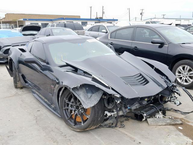 1G1YY2D74J5100887 - 2018 CHEVROLET CORVETTE G BLACK photo 1