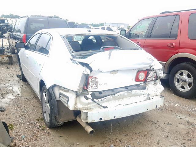 1G1ZH57B69F180740 - 2009 CHEVROLET MALIBU 1LT 白色 照片 3