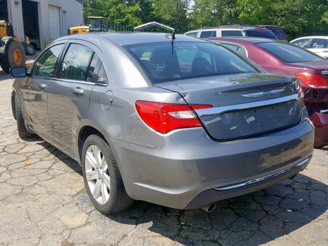 1C3CCBBG7CN107777 - 2012 CHRYSLER 200 TOURIN GRAY photo 3