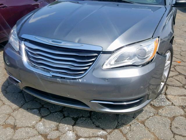 1C3CCBBG7CN107777 - 2012 CHRYSLER 200 TOURIN GRAY photo 9