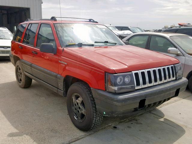 1J4GZ58S6RC345448 - 1994 JEEP GRAND CHER RED photo 1