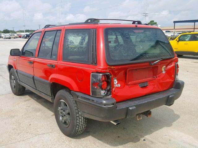 1J4GZ58S6RC345448 - 1994 JEEP GRAND CHER RED photo 3