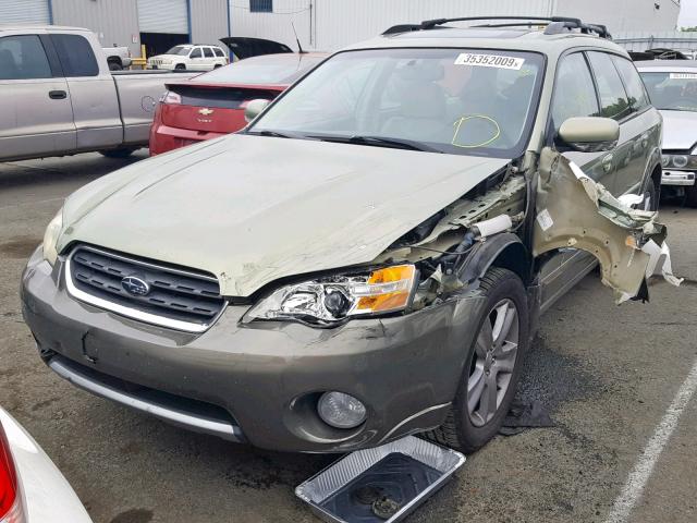 4S4BP86C874328091 - 2007 SUBARU LEGACY OUT GREEN photo 2