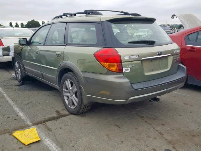 4S4BP86C874328091 - 2007 SUBARU LEGACY OUT GREEN photo 3