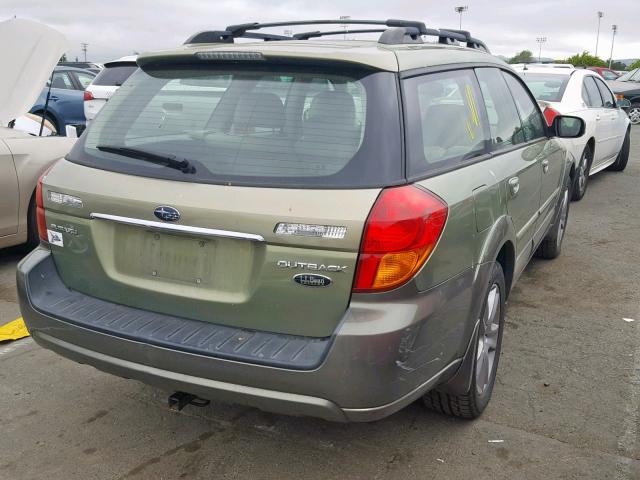 4S4BP86C874328091 - 2007 SUBARU LEGACY OUT GREEN photo 4