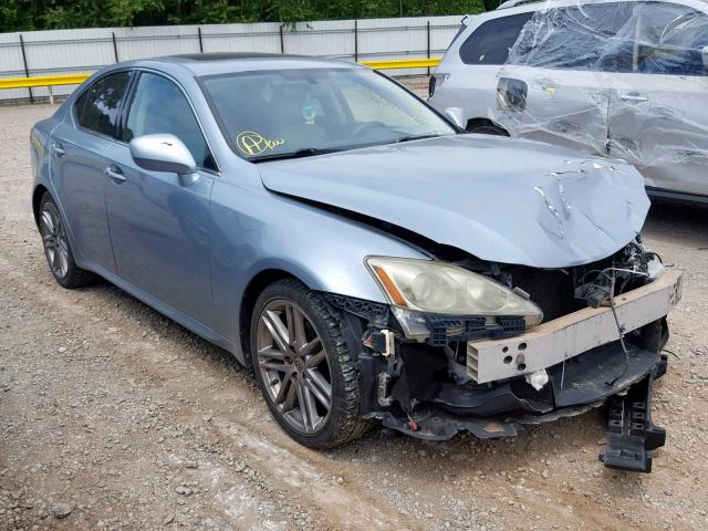 JTHBK262075035639 - 2007 LEXUS IS 250 BLUE photo 1