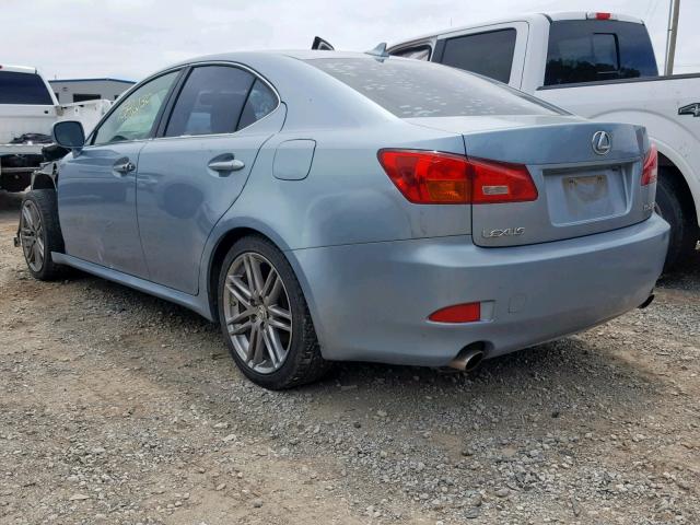 JTHBK262075035639 - 2007 LEXUS IS 250 BLUE photo 3