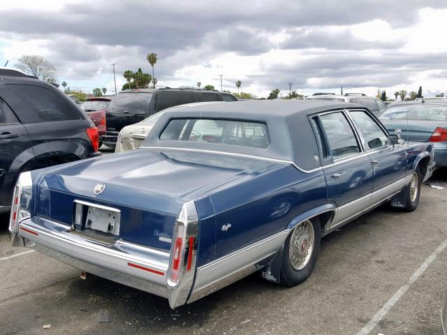 1G6DW5477LR733542 - 1990 CADILLAC BROUGHAM BLUE photo 4