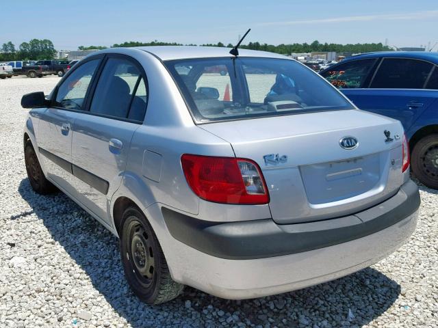 KNADE123566073660 - 2006 KIA RIO SILVER photo 3