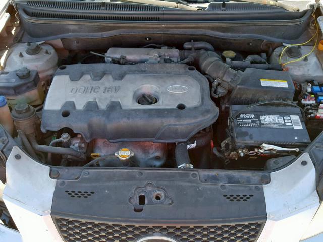 KNADE123566073660 - 2006 KIA RIO SILVER photo 7