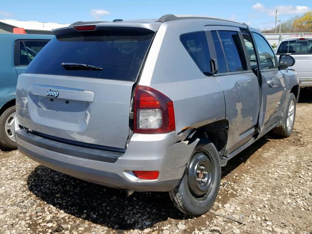 1C4NJCBA6GD518823 - 2016 JEEP COMPASS SP SILVER photo 4