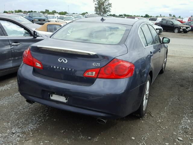 JN1DV6AP6BM600702 - 2011 INFINITI G25 BASE GRAY photo 4